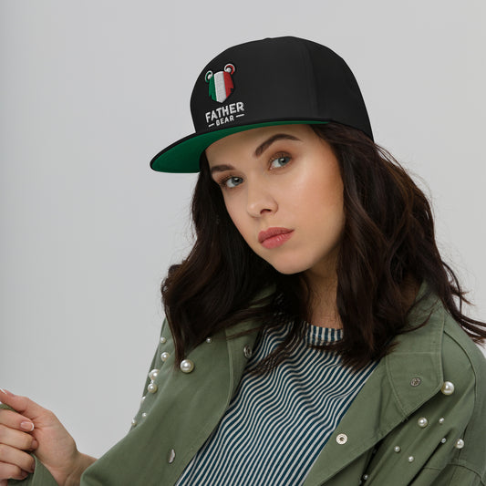 The Father Bear Flag of Italy Snapback