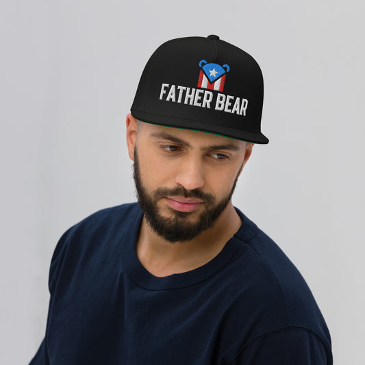 The Father Bear Boricua Bear Embroidered Snapback